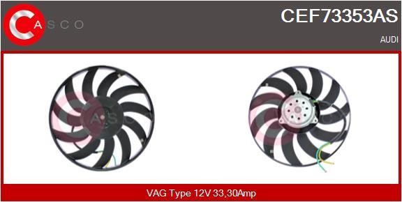 Casco CEF73353AS Hub, engine cooling fan wheel CEF73353AS: Buy near me at 2407.PL in Poland at an Affordable price!