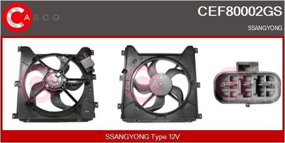 Casco CEF80002GS Электродвигатель, вентилятор радиатора CEF80002GS: Отличная цена - Купить в Польше на 2407.PL!