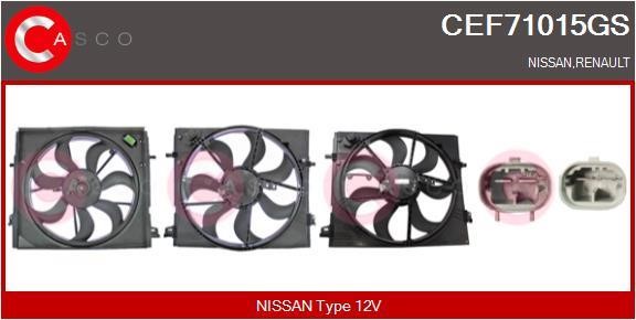 Casco CEF71015GS Электродвигатель, вентилятор радиатора CEF71015GS: Отличная цена - Купить в Польше на 2407.PL!