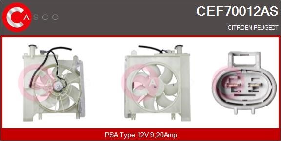 Casco CEF70012AS Електродвигун, вентилятор радіатора CEF70012AS: Приваблива ціна - Купити у Польщі на 2407.PL!