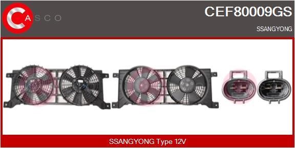 Casco CEF80009GS Electric Motor, radiator fan CEF80009GS: Buy near me at 2407.PL in Poland at an Affordable price!