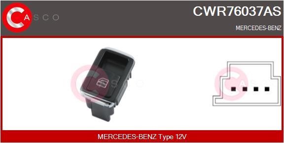 Casco CWR76037AS Power window button CWR76037AS: Buy near me in Poland at 2407.PL - Good price!
