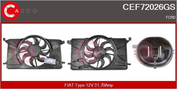 Casco CEF72026GS Электродвигатель, вентилятор радиатора CEF72026GS: Отличная цена - Купить в Польше на 2407.PL!
