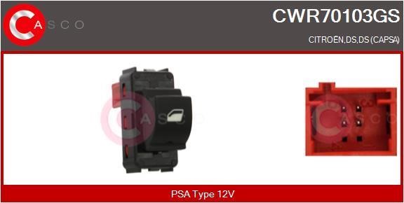 Casco CWR70103GS Кнопка стеклоподъёмника CWR70103GS: Отличная цена - Купить в Польше на 2407.PL!