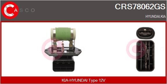 Casco CRS78062GS Дополнительный резистор, электромотор - вентилятор радиатора CRS78062GS: Отличная цена - Купить в Польше на 2407.PL!