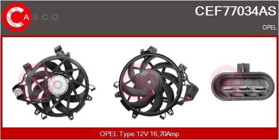 Casco CEF77034AS Electric Motor, radiator fan CEF77034AS: Buy near me in Poland at 2407.PL - Good price!