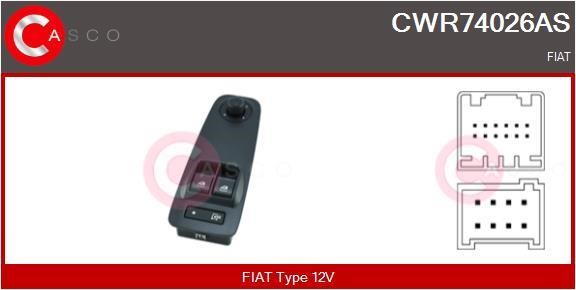 Casco CWR74026AS Window regulator button block CWR74026AS: Buy near me in Poland at 2407.PL - Good price!