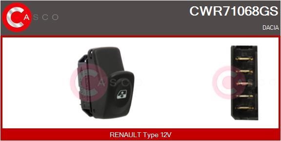 Casco CWR71068GS Кнопка склопідіймача CWR71068GS: Приваблива ціна - Купити у Польщі на 2407.PL!