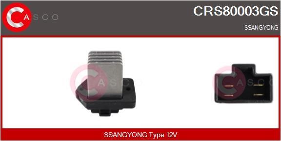 Casco CRS80003GS Resistor, interior blower CRS80003GS: Buy near me in Poland at 2407.PL - Good price!
