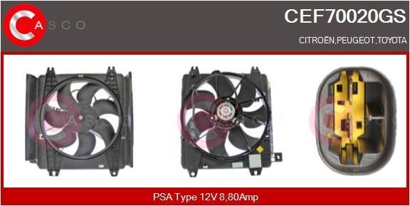 Casco CEF70020GS Electric Motor, radiator fan CEF70020GS: Buy near me in Poland at 2407.PL - Good price!