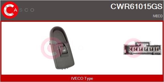 Casco CWR61015GS Power window button CWR61015GS: Buy near me in Poland at 2407.PL - Good price!
