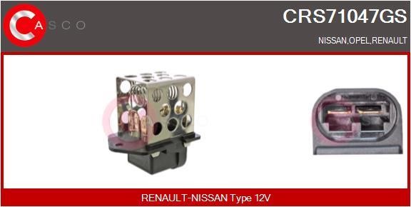 Casco CRS71047GS Додатковий резистор, електродвигун вентилятора радіатора CRS71047GS: Приваблива ціна - Купити у Польщі на 2407.PL!