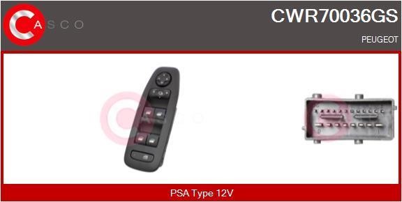 Casco CWR70036GS Blok przycisków podnośnika szyby CWR70036GS: Dobra cena w Polsce na 2407.PL - Kup Teraz!