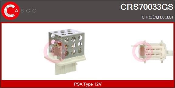 Casco CRS70033GS Сопротивление, вентилятор салона CRS70033GS: Отличная цена - Купить в Польше на 2407.PL!