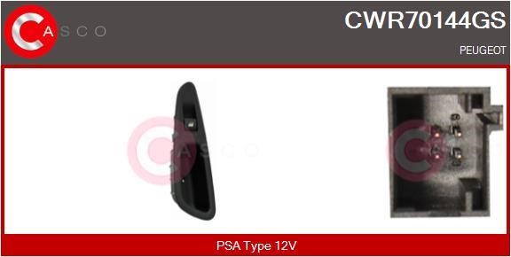 Casco CWR70144GS Power window button CWR70144GS: Buy near me in Poland at 2407.PL - Good price!