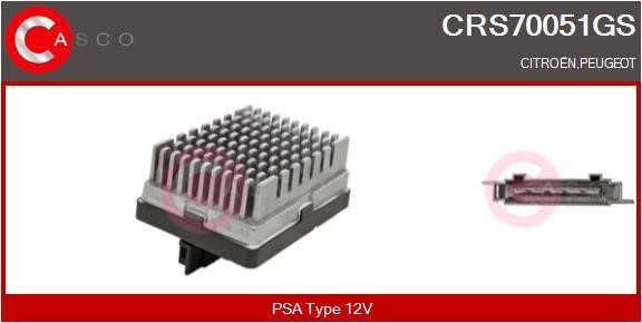 Casco CRS70051GS Резистор, компресор салону CRS70051GS: Приваблива ціна - Купити у Польщі на 2407.PL!