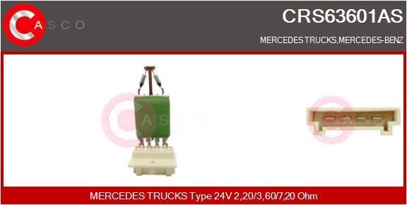 Casco CRS63601AS Resistor, interior blower CRS63601AS: Buy near me in Poland at 2407.PL - Good price!