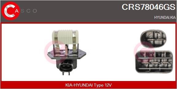 Casco CRS78046GS Дополнительный резистор, электромотор - вентилятор радиатора CRS78046GS: Купить в Польше - Отличная цена на 2407.PL!