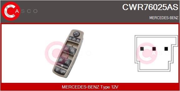 Casco CWR76025AS Блок кнопок склопідйомників CWR76025AS: Приваблива ціна - Купити у Польщі на 2407.PL!