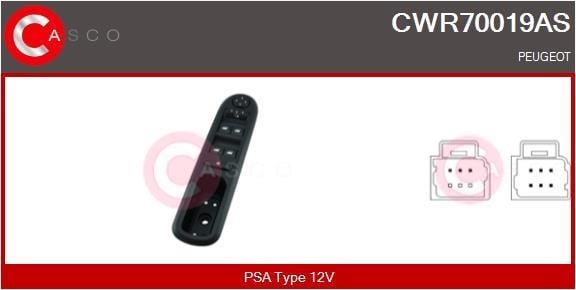 Casco CWR70019AS Blok przycisków podnośnika szyby CWR70019AS: Dobra cena w Polsce na 2407.PL - Kup Teraz!