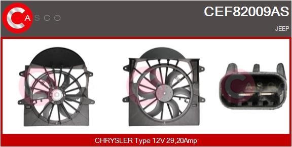 Casco CEF82009AS Электродвигатель, вентилятор радиатора CEF82009AS: Отличная цена - Купить в Польше на 2407.PL!