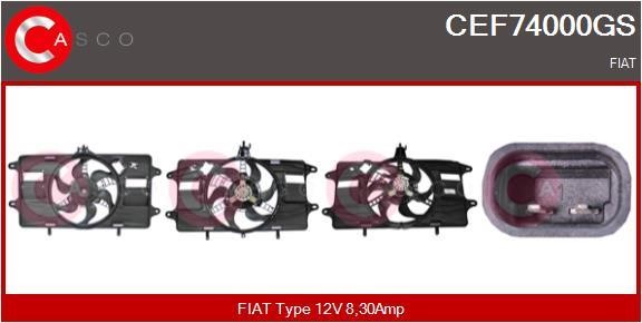 Casco CEF74000GS Електродвигун, вентилятор радіатора CEF74000GS: Приваблива ціна - Купити у Польщі на 2407.PL!