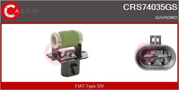 Casco CRS74035GS Додатковий резистор, електродвигун вентилятора радіатора CRS74035GS: Приваблива ціна - Купити у Польщі на 2407.PL!