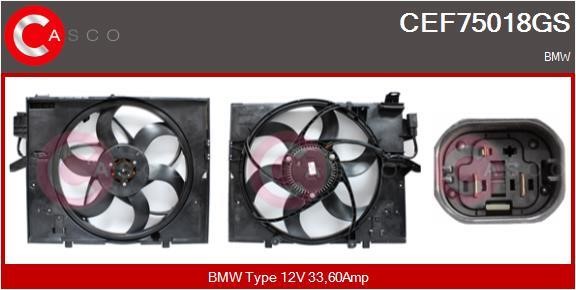 Casco CEF75018GS Электродвигатель, вентилятор радиатора CEF75018GS: Отличная цена - Купить в Польше на 2407.PL!
