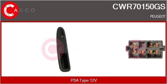 Casco CWR70150GS Power window button CWR70150GS: Buy near me in Poland at 2407.PL - Good price!