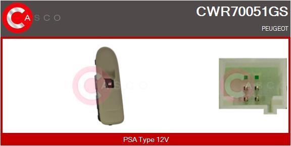 Casco CWR70051GS Przycisk podnośnika szyby CWR70051GS: Dobra cena w Polsce na 2407.PL - Kup Teraz!