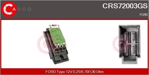 Casco CRS72003GS Resistor, interior blower CRS72003GS: Buy near me in Poland at 2407.PL - Good price!
