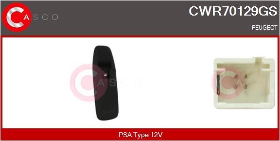 Casco CWR70129GS Power window button CWR70129GS: Buy near me in Poland at 2407.PL - Good price!