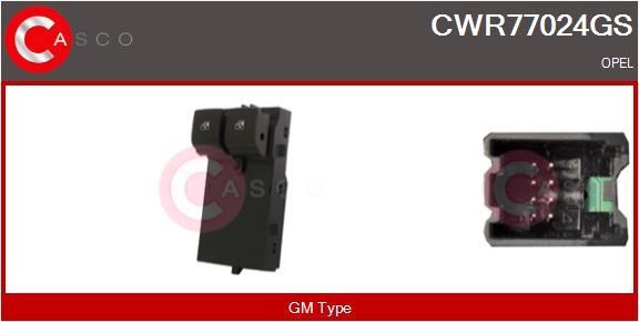 Casco CWR77024GS Window regulator button block CWR77024GS: Buy near me in Poland at 2407.PL - Good price!