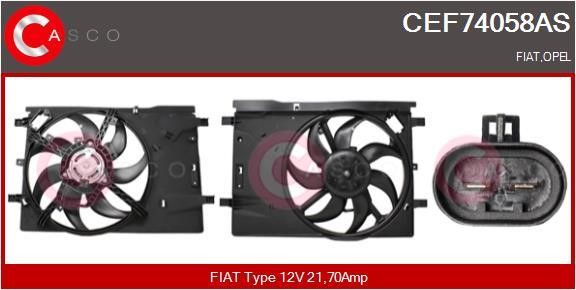 Casco CEF74058AS Электродвигатель, вентилятор радиатора CEF74058AS: Отличная цена - Купить в Польше на 2407.PL!