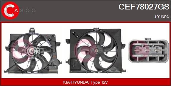 Casco CEF78027GS Электродвигатель, вентилятор радиатора CEF78027GS: Отличная цена - Купить в Польше на 2407.PL!