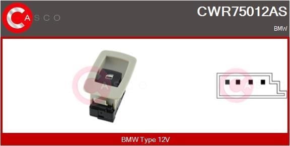 Casco CWR75012AS Кнопка склопідіймача CWR75012AS: Купити у Польщі - Добра ціна на 2407.PL!