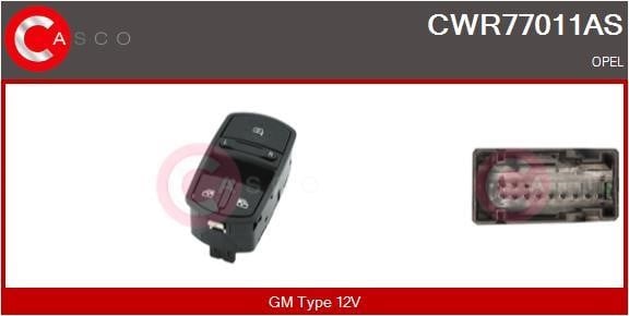 Casco CWR77011AS Блок кнопок склопідйомників CWR77011AS: Приваблива ціна - Купити у Польщі на 2407.PL!