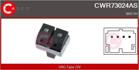Casco CWR73024AS Window regulator button block CWR73024AS: Buy near me in Poland at 2407.PL - Good price!