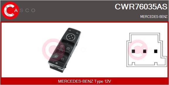 Casco CWR76035AS Блок кнопок склопідйомників CWR76035AS: Приваблива ціна - Купити у Польщі на 2407.PL!