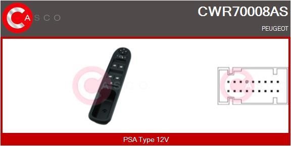 Casco CWR70008AS Блок кнопок стеклоподъемников CWR70008AS: Отличная цена - Купить в Польше на 2407.PL!