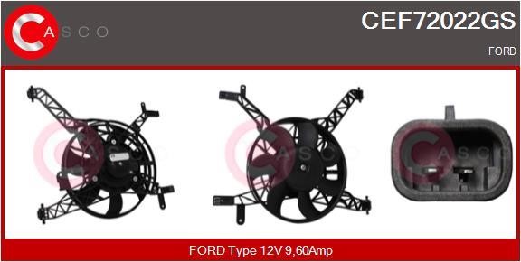 Casco CEF72022GS Електродвигун, вентилятор радіатора CEF72022GS: Приваблива ціна - Купити у Польщі на 2407.PL!