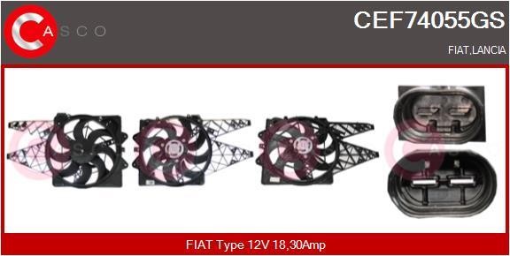 Casco CEF74055GS Електродвигун, вентилятор радіатора CEF74055GS: Приваблива ціна - Купити у Польщі на 2407.PL!