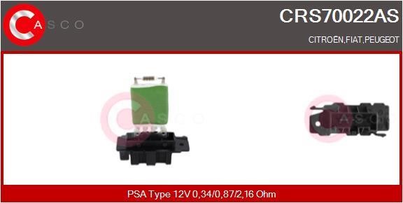 Casco CRS70022AS Резистор, компресор салону CRS70022AS: Приваблива ціна - Купити у Польщі на 2407.PL!
