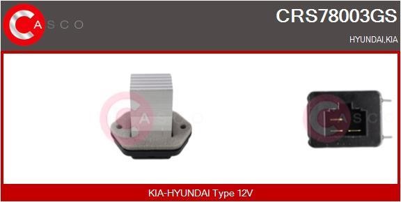 Casco CRS78003GS Resistor, interior blower CRS78003GS: Buy near me in Poland at 2407.PL - Good price!