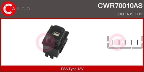 Casco CWR70010AS Window regulator button block CWR70010AS: Buy near me in Poland at 2407.PL - Good price!