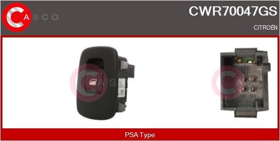 Casco CWR70047GS Power window button CWR70047GS: Buy near me in Poland at 2407.PL - Good price!