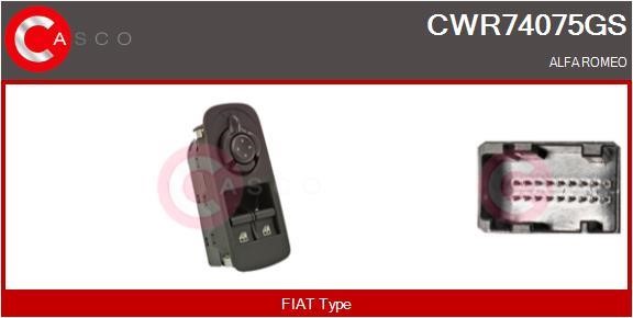 Casco CWR74075GS Przycisk podnośnika szyby CWR74075GS: Atrakcyjna cena w Polsce na 2407.PL - Zamów teraz!
