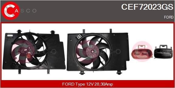 Casco CEF72023GS Електродвигун, вентилятор радіатора CEF72023GS: Приваблива ціна - Купити у Польщі на 2407.PL!