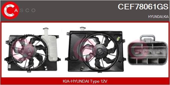 Casco CEF78061GS Электродвигатель, вентилятор радиатора CEF78061GS: Отличная цена - Купить в Польше на 2407.PL!