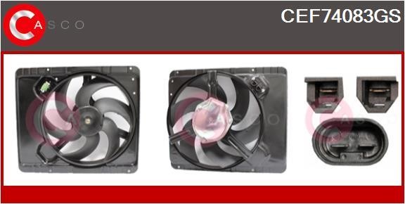 Casco CEF74083GS Electric Motor, radiator fan CEF74083GS: Buy near me at 2407.PL in Poland at an Affordable price!